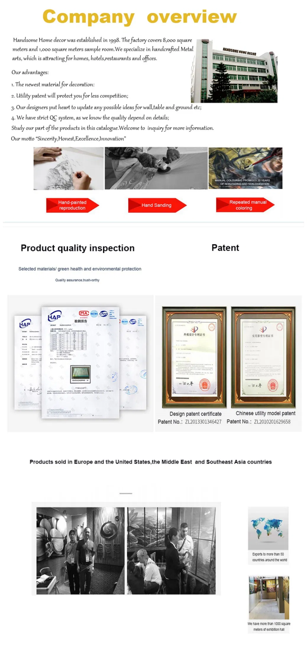 100% Hand-Made 3D Abstract Metal Oil Painting Wall Arts