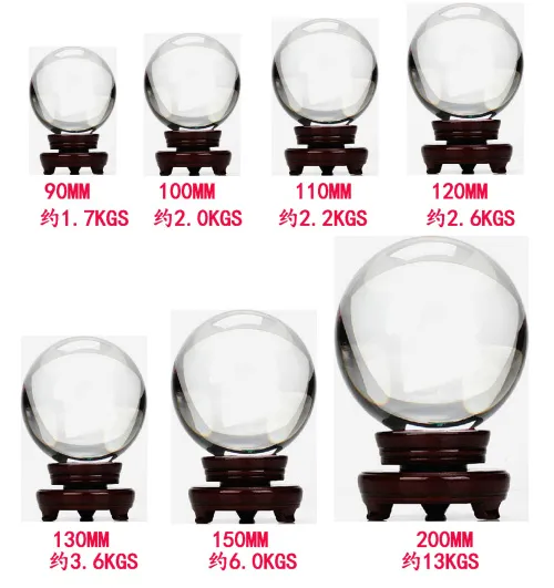 100mm Clear Crystal Sphere Ball for Home Office Decoration