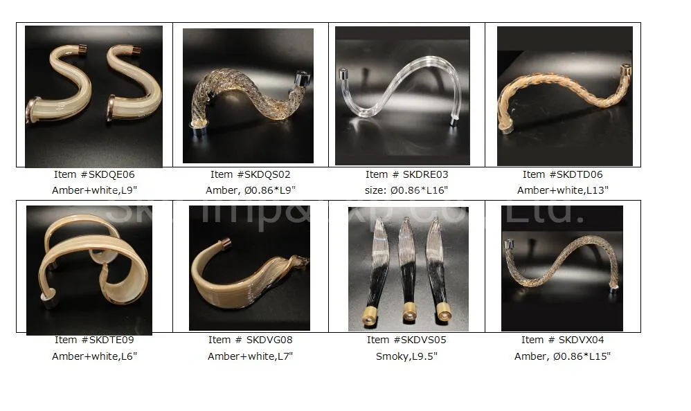 12 Inch Rope Glass Arm Chandelier Parts Replacement