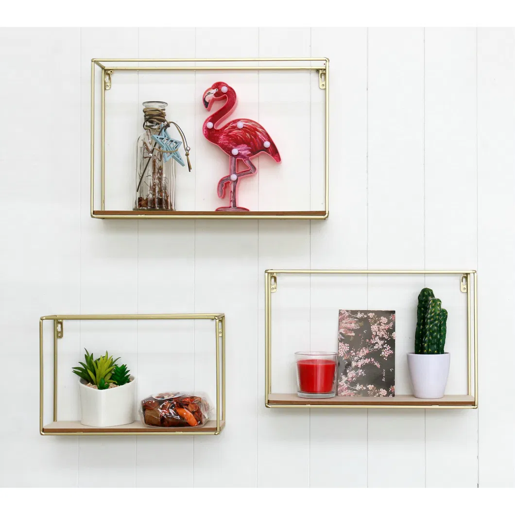 3pk Nested Wall Storage Shelf 40X27.5X9.5cm Home Decor Craft, Home Decoration, Home Decor, Metal Art, Wall Art