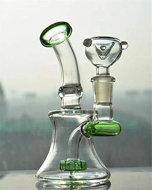 9.8 Inch Beaker Pipe Glass Water Pipe Pink DAB Oil Rig Bubbler Tall Thick Beaker Mini Glass Water Pipe
