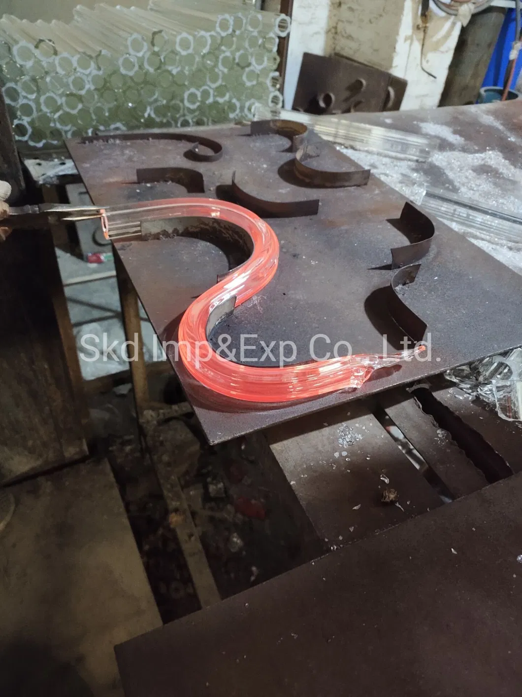 9 Inch Amber Rope Glass Arms for Chandelier Lamp Replacement