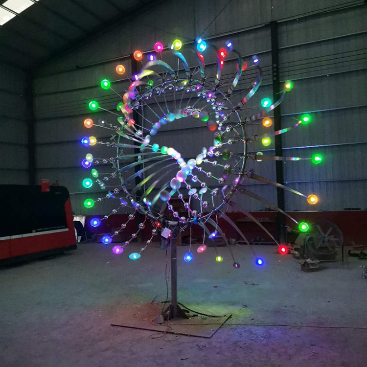 Abstract Outdoor Large Garden Metal Stainless Steel Wind Kinetic Sculpture