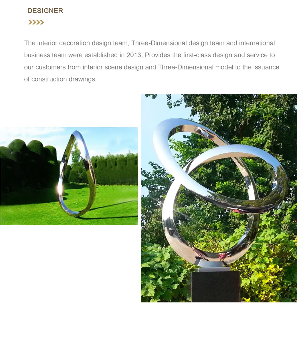 Abstract Outdoor Large Garden Metal Stainless Steel Wind Kinetic Sculpture