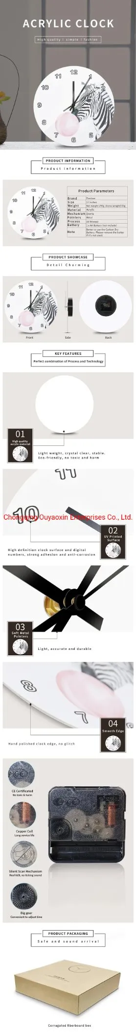 Airplanes Items Wooden Clock MDF Wall Clock