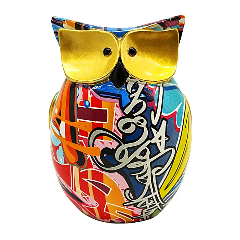 Amazon Fashion Vivid Resin Owl Figurine Sculpture Polyresin Animal High Quality