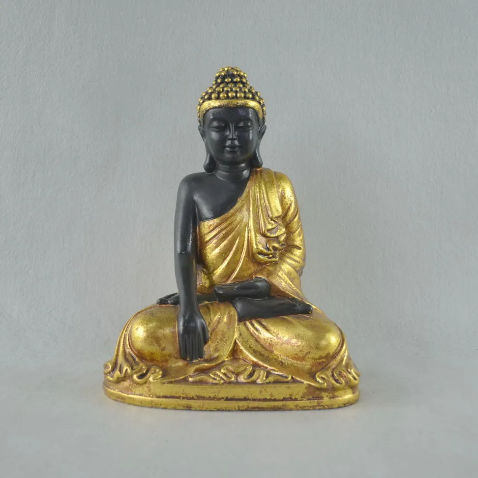 Amazon Hotsell Table Decor Sitting Polyresin Sleeping Thai Buddha Statue Brass