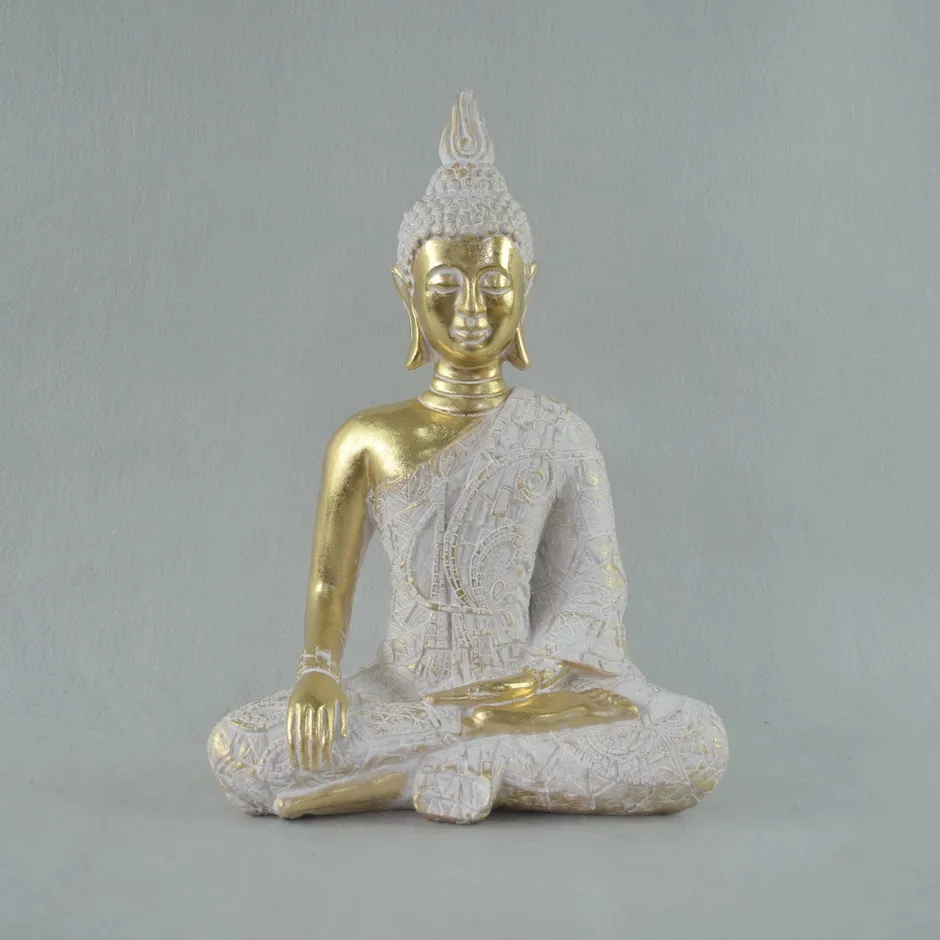 Amazon Hotsell Table Decor Sitting Polyresin Sleeping Thai Buddha Statue Brass