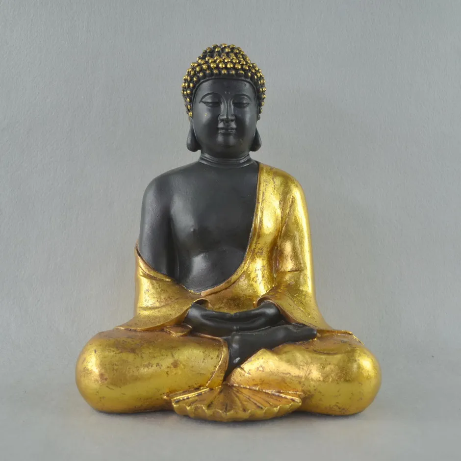 Amazon Hotsell Table Decor Sitting Polyresin Sleeping Thai Buddha Statue Brass