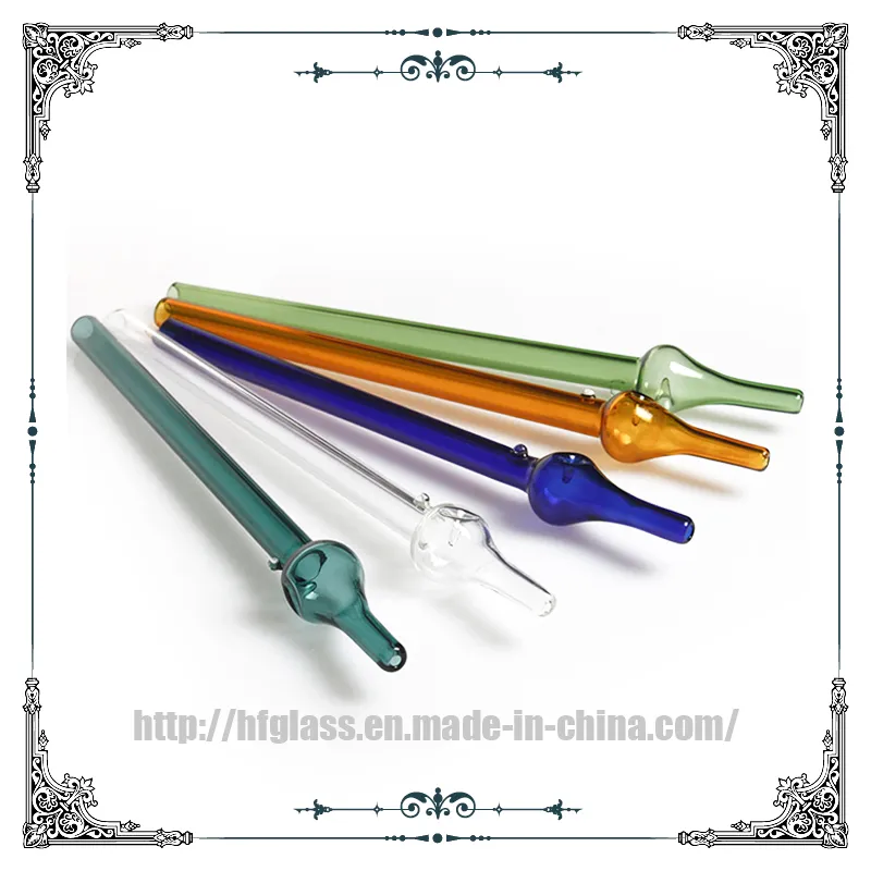 Amber Honey Straws Straight Nectar Collector Glass Smoking Honey Straws