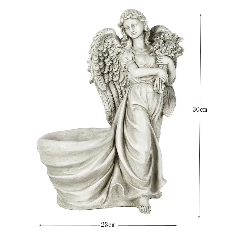 Angel Statue Model Creative Goddess Sculpture Flower Pot for Outdoor Garden Decor