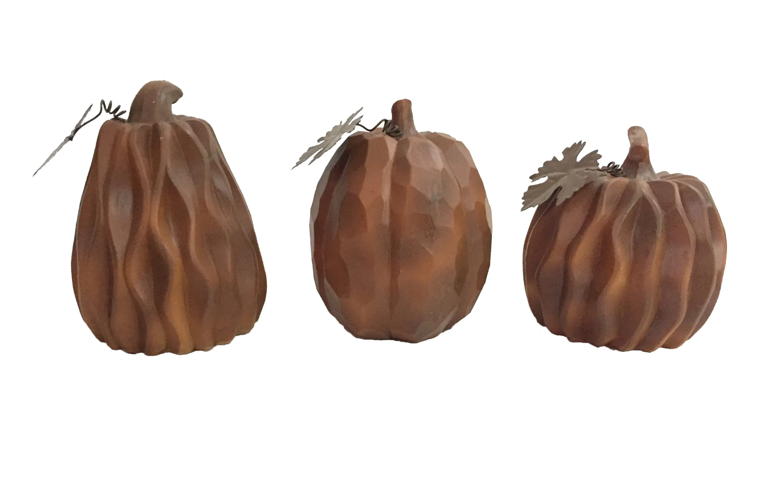 Autumn Fall Thanksgiving Decor Resin Harvest Pumpkin Figurine