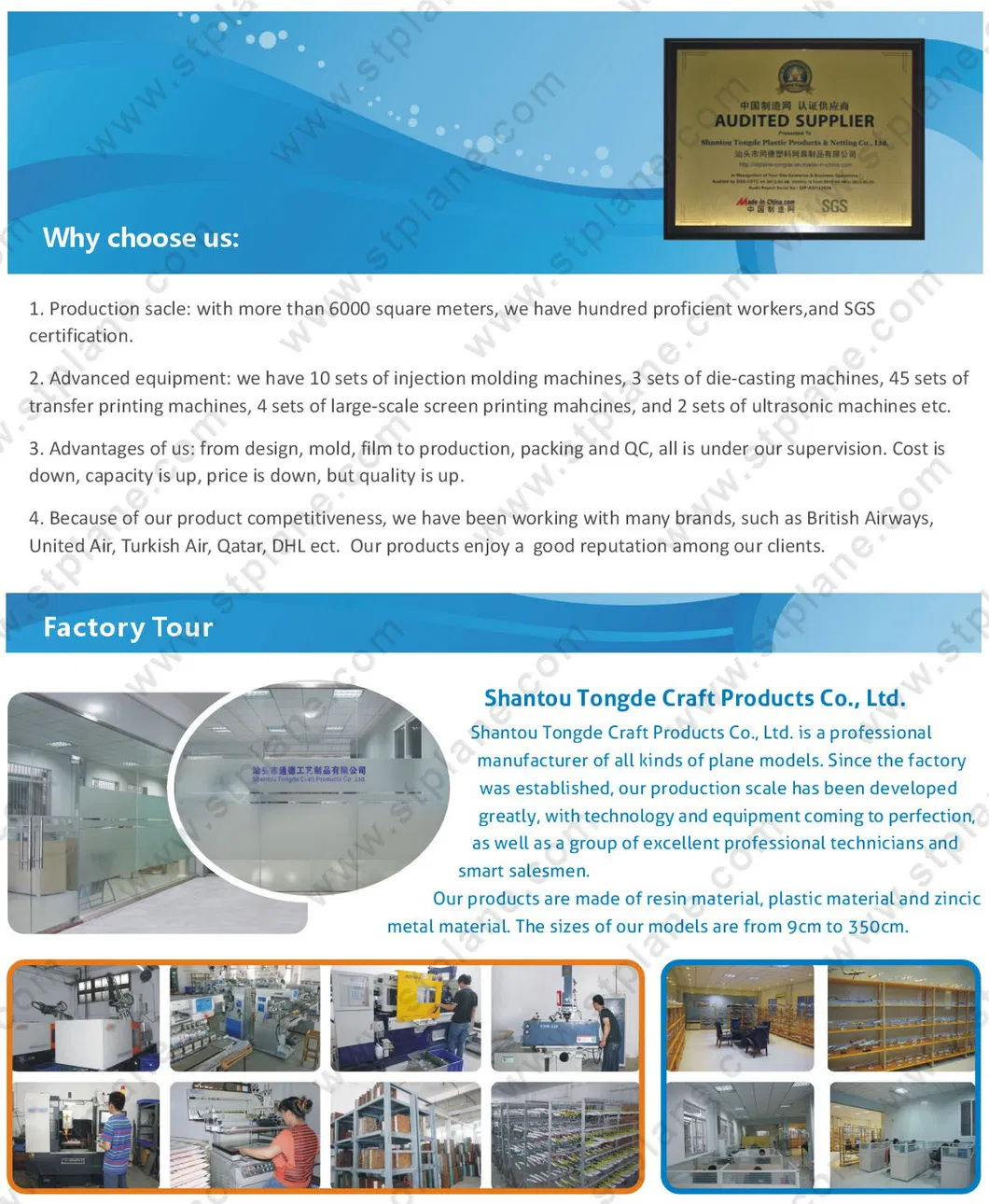 B757 Boeing Model Yto Cargo Airlines 47cm Boeing 757 for Sale