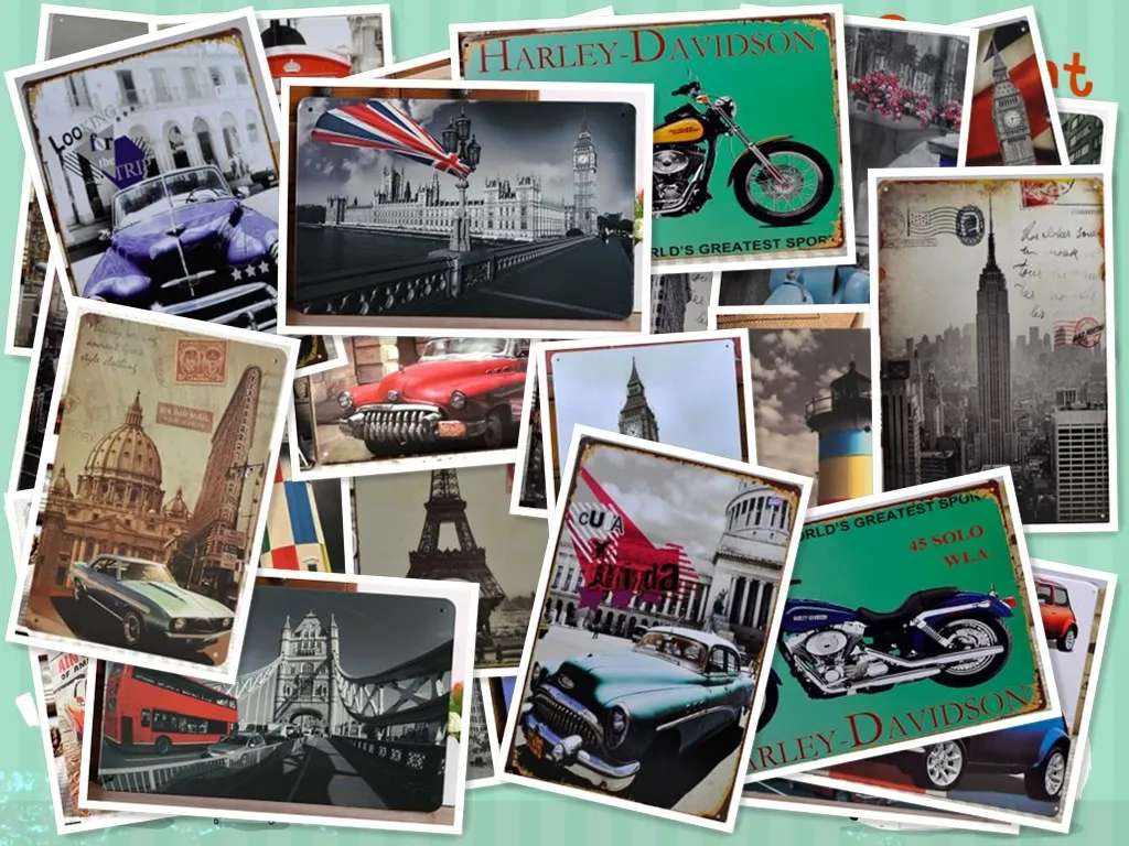 Bar Decoration Tin Plate 20*30cm No MOQ