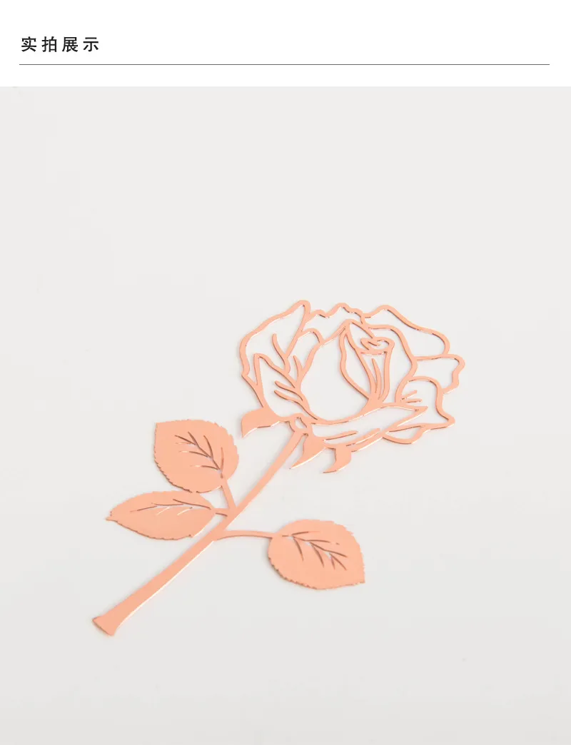 Best Selling Red Rose Metal Bookmark