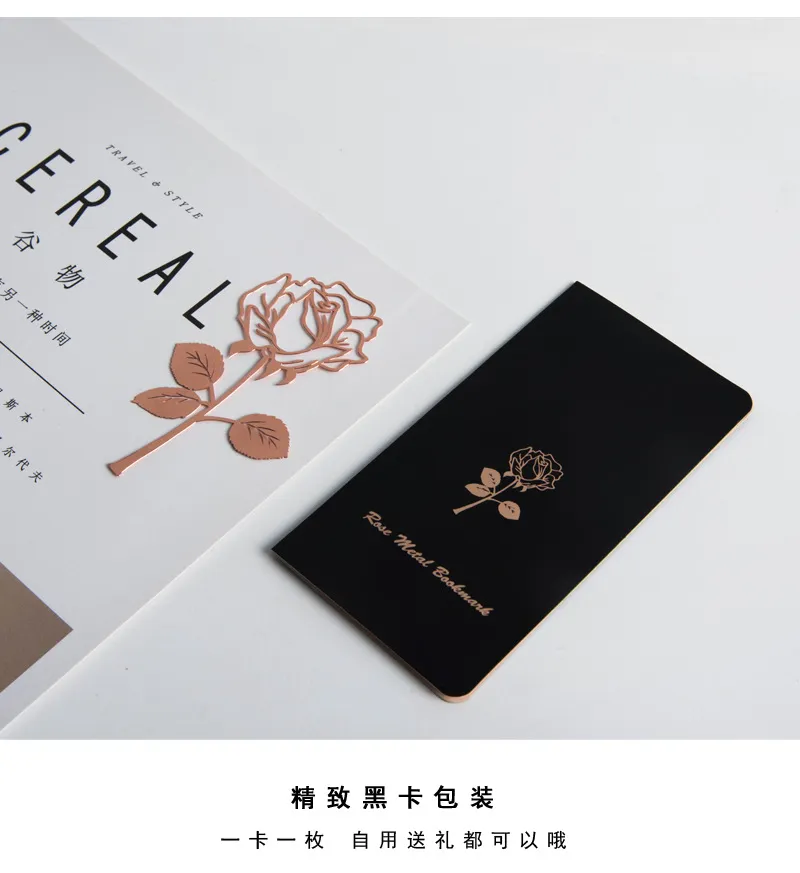 Best Selling Red Rose Metal Bookmark