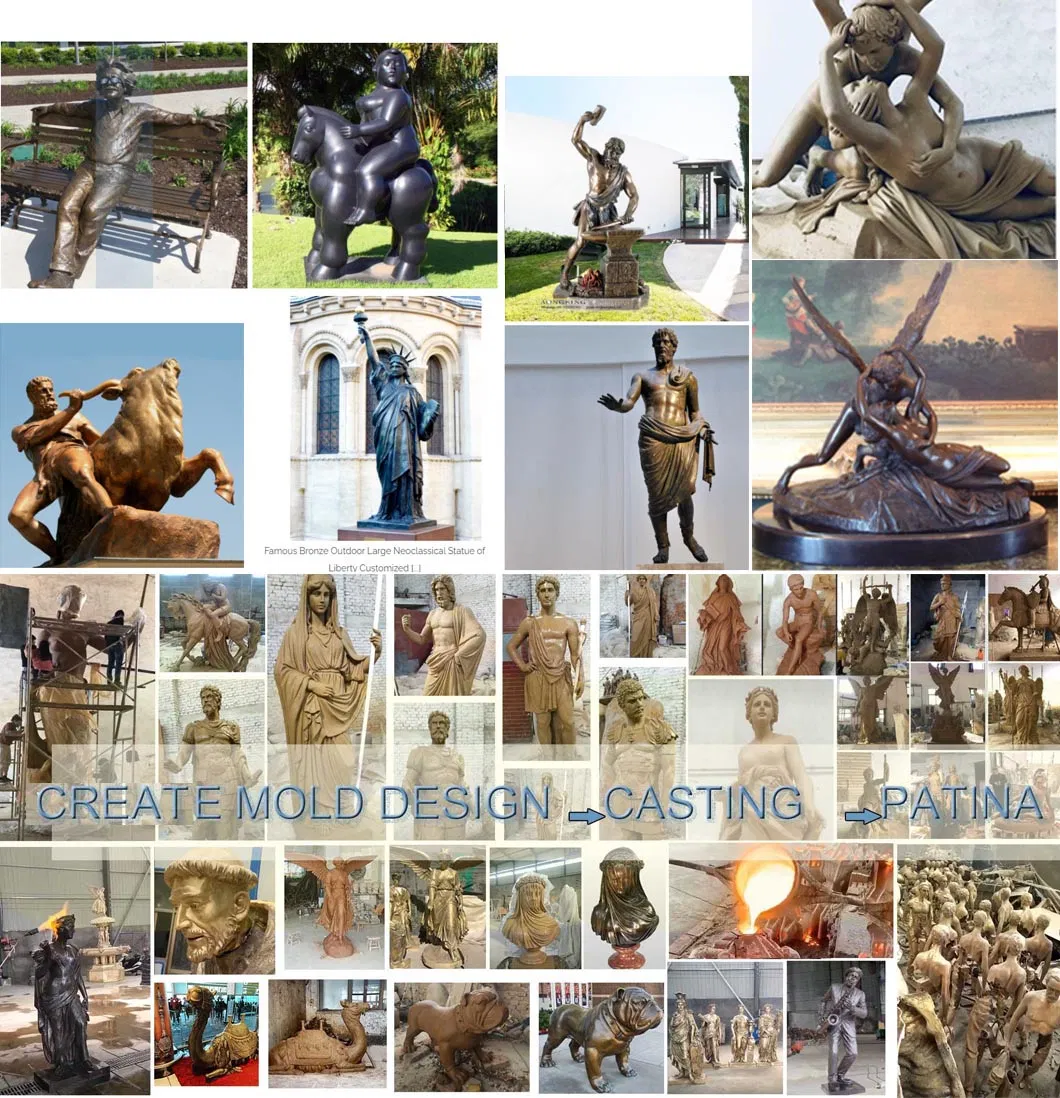 Bronze Botero Fat Women Sculpture for Garden Decor