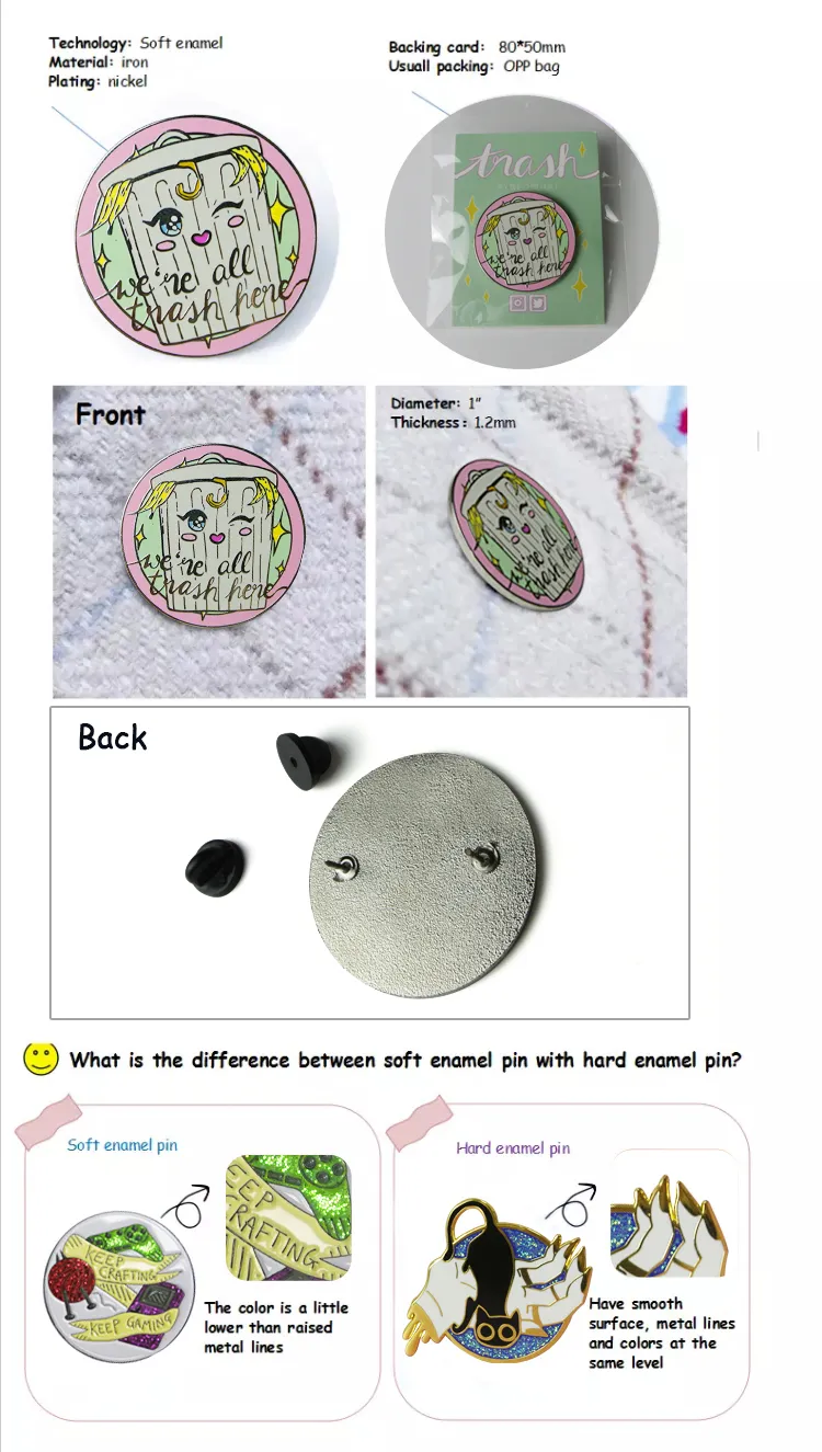 Cartoon colorful Cute Crocodile Custom Soft Enamel Lapel Pin For Children