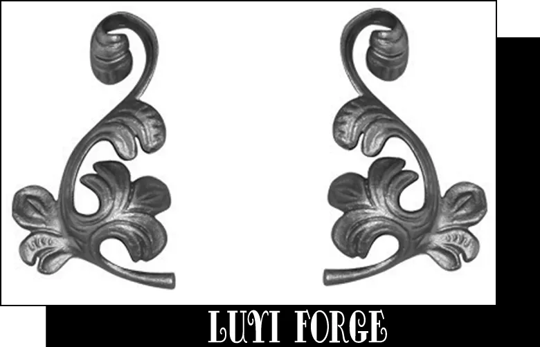 Cast Steel Leaf Artistic Iron Decoration