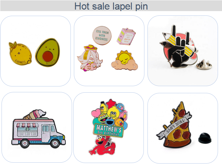 Cheap Lapel Pin Badge with Chain for Wedding