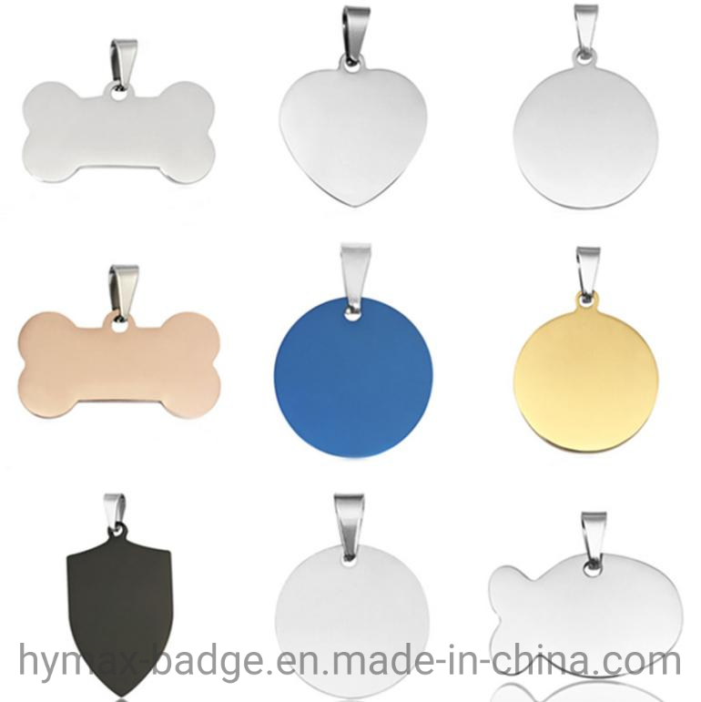 China Manufacturer Custom Oval Shaped Metal Stainless Steel Printing Paw Logo Dog Tag China Paw Logo Dog Tag / China Blank Dog Tag