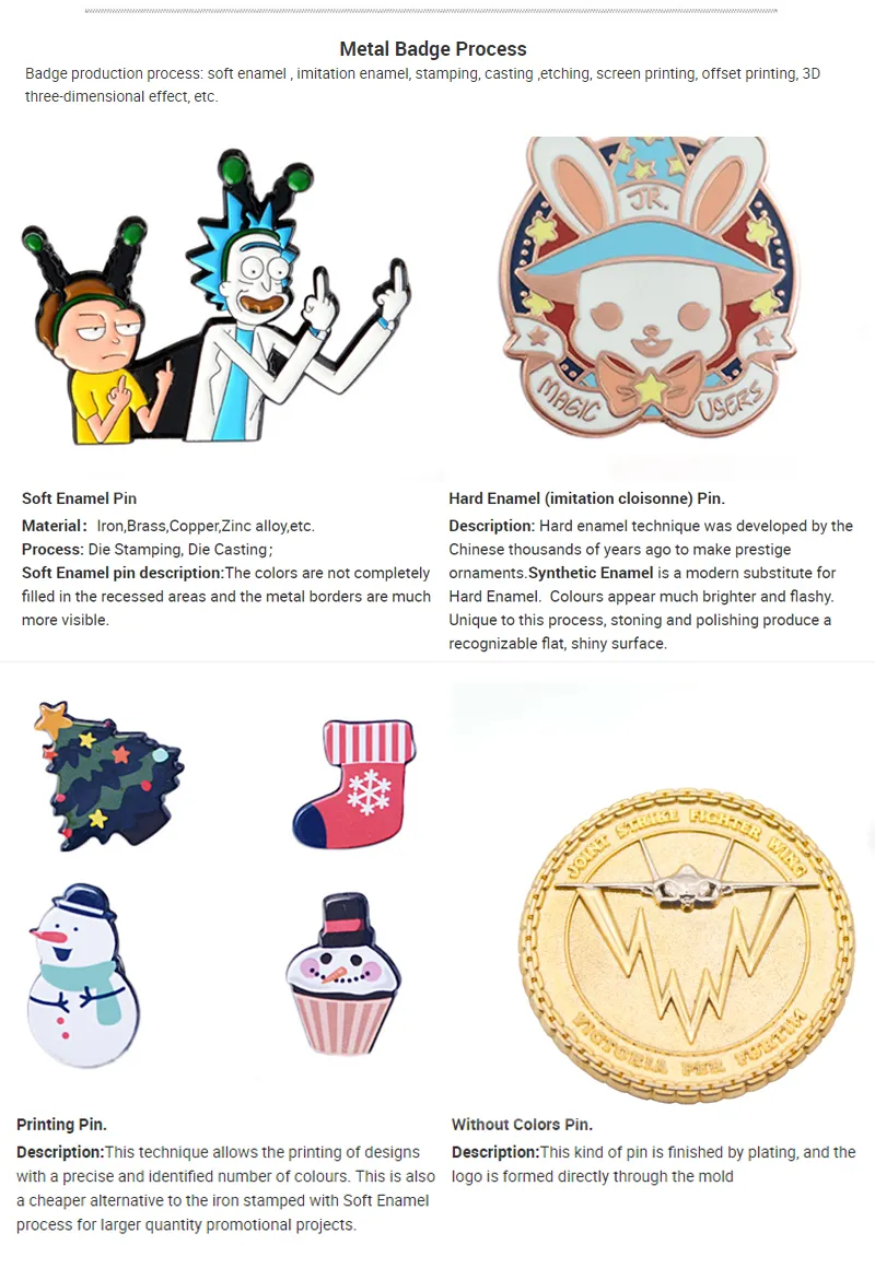 China Manufacturers Direct Custom Cute Metal Lapel Pin Enamel Pin Hard Enamel Lapel Pin