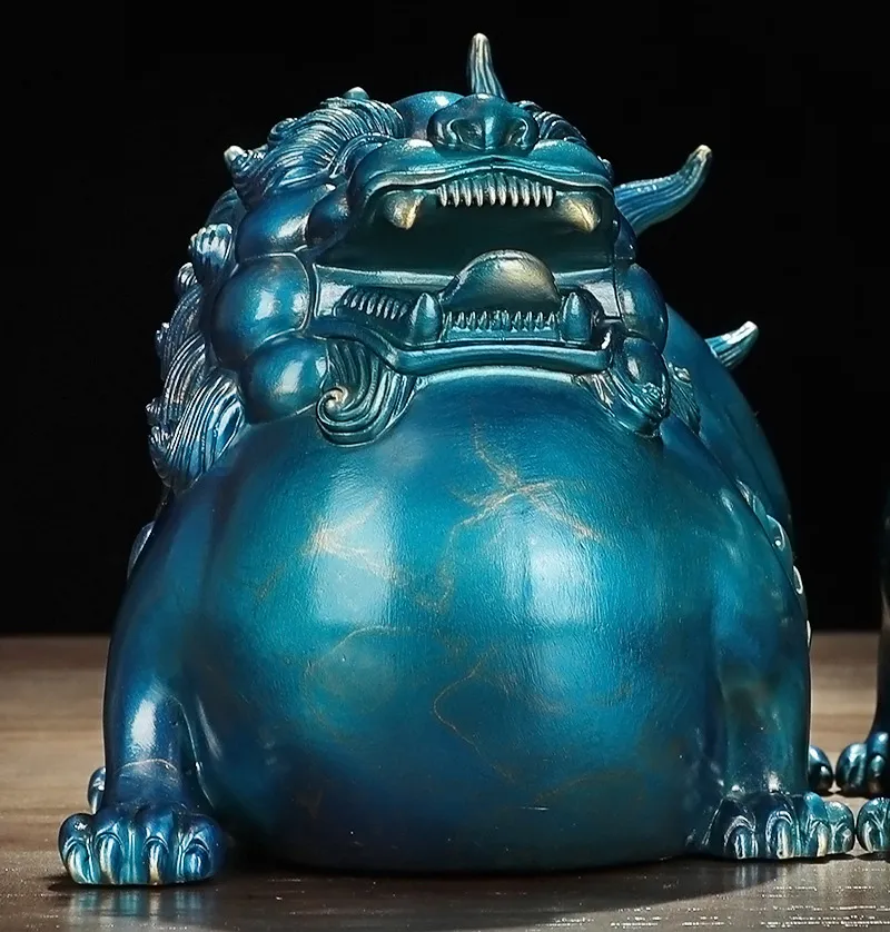 Chinese Ancient Beast Flying Pixiu Ornaments Copper Animal Figurines Fengshui Statue