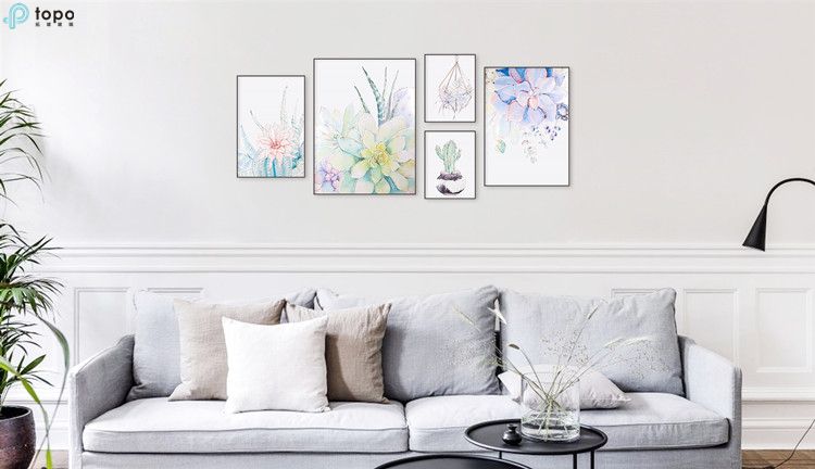 Chinese Succulent Plant Art Wall Painting From Factory Supply (MR-YB6-2056D)