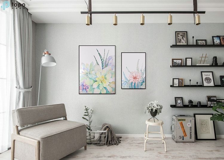 Chinese Succulent Plant Art Wall Painting From Factory Supply (MR-YB6-2056D)