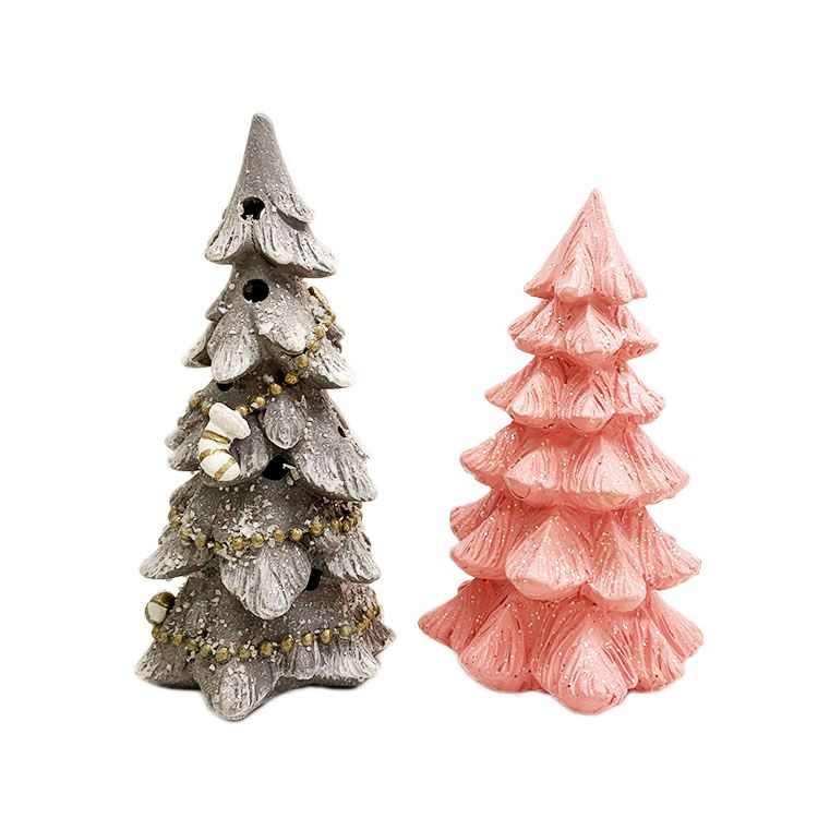 Christmas Decoration Wholesale Artificial Resin Xmas Tree Polyresin Decoration