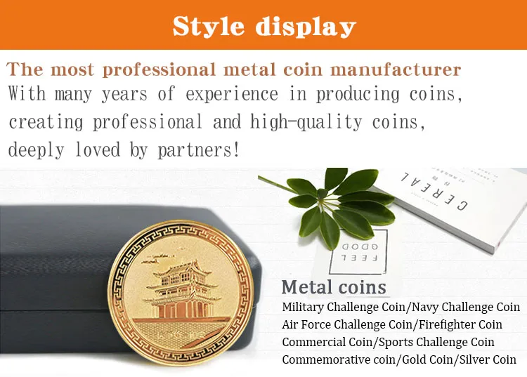 Coin Manufacturer Custom fantasy metal gold plating coin for sale