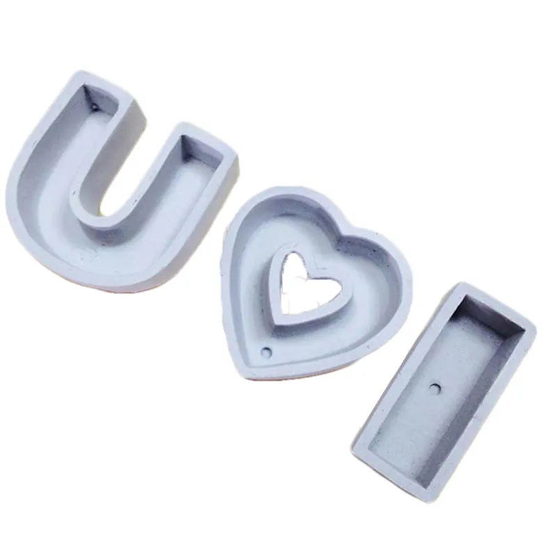 Creative Flower Pot Love Heart Plate Colorful Simple Heart Shaped Meaty Flower Pot