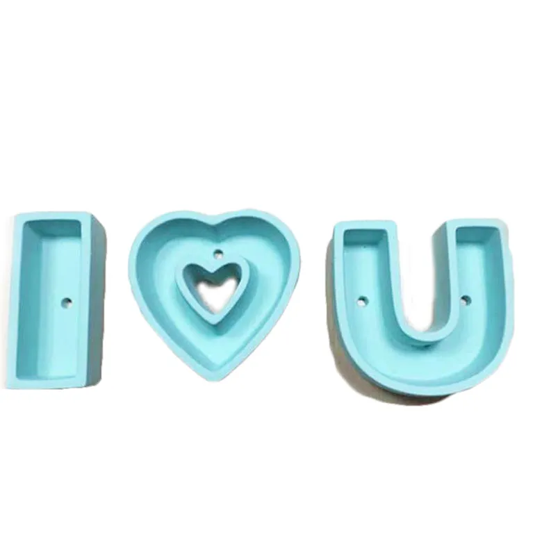 Creative Flower Pot Love Heart Plate Colorful Simple Heart Shaped Meaty Flower Pot