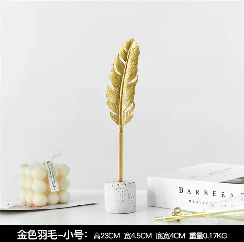 Creative Golden Leaves Simple Decorations Wine Cabinets Home Living Room TV Cabinets Desk Tops Turtle Leaves Home Decors