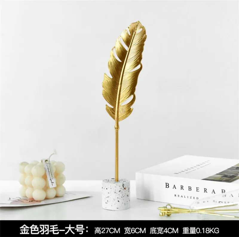 Creative Golden Leaves Simple Decorations Wine Cabinets Home Living Room TV Cabinets Desk Tops Turtle Leaves Home Decors