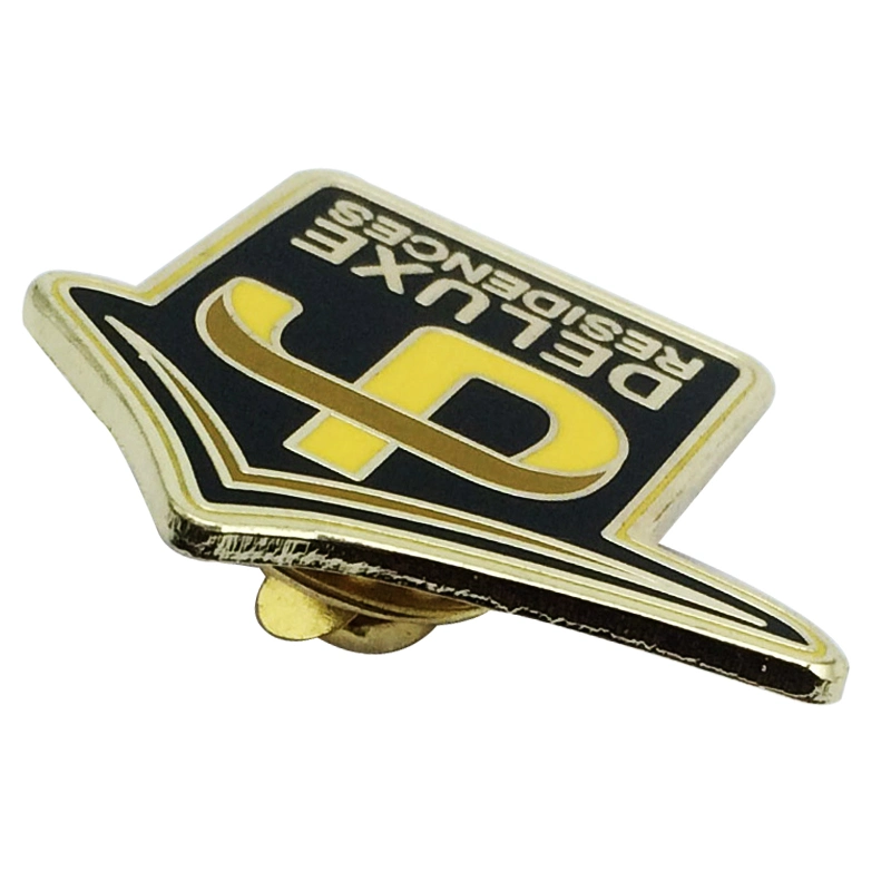 Custom Birthday Gift Souvenirs Gold Casting Metal Badge Emblem Thistle