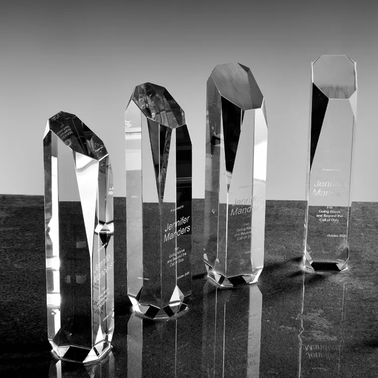 Custom Crystal Blank Cube Laser Engraved Craft Clear K9 Blank 3D Crystal Block Awards