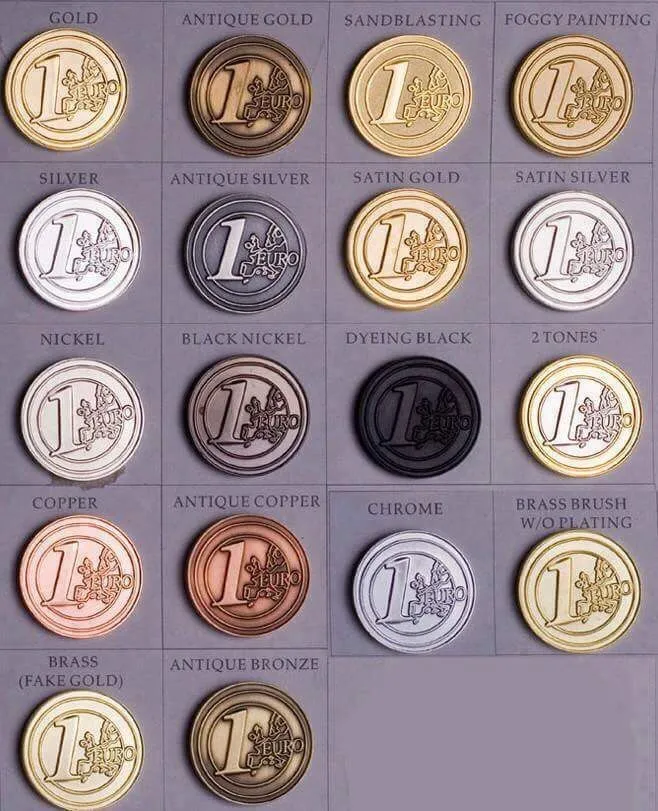 Custom Gold Plated with Double-Sided Souvenir with Jewel Edges Medals Coin