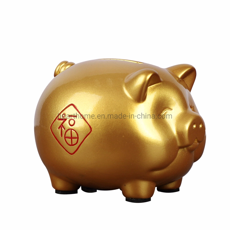 Custom High Quality Exquisite Resin Piggy Bank Money Box Statue