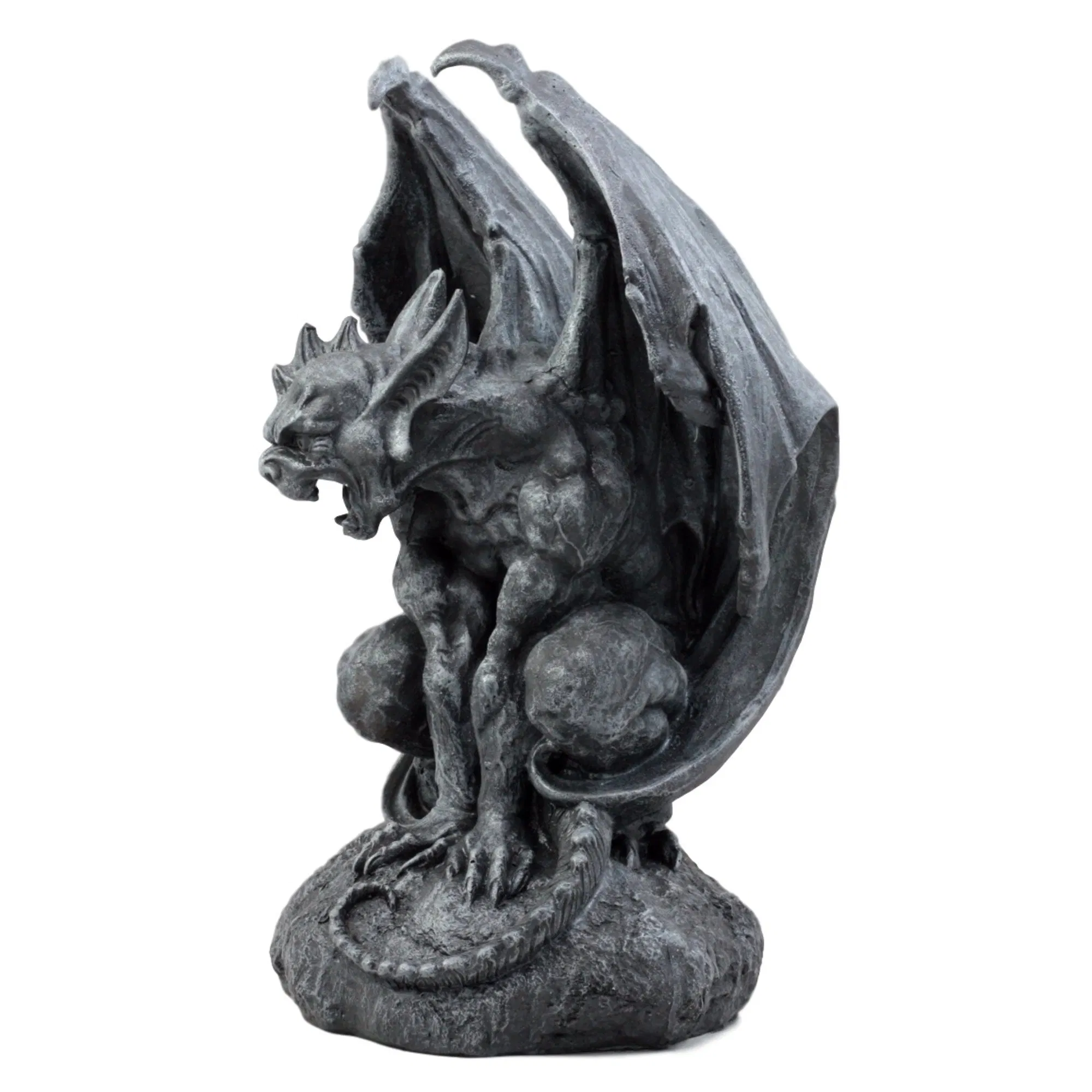 Custom Large Cathedral Guardian Crouching Winged Gargoyle Statue for Home Decoration