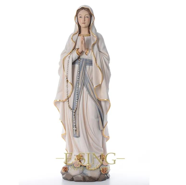 Custom Made Fiberglass Religion Statue Resin Virgin Maria Statue