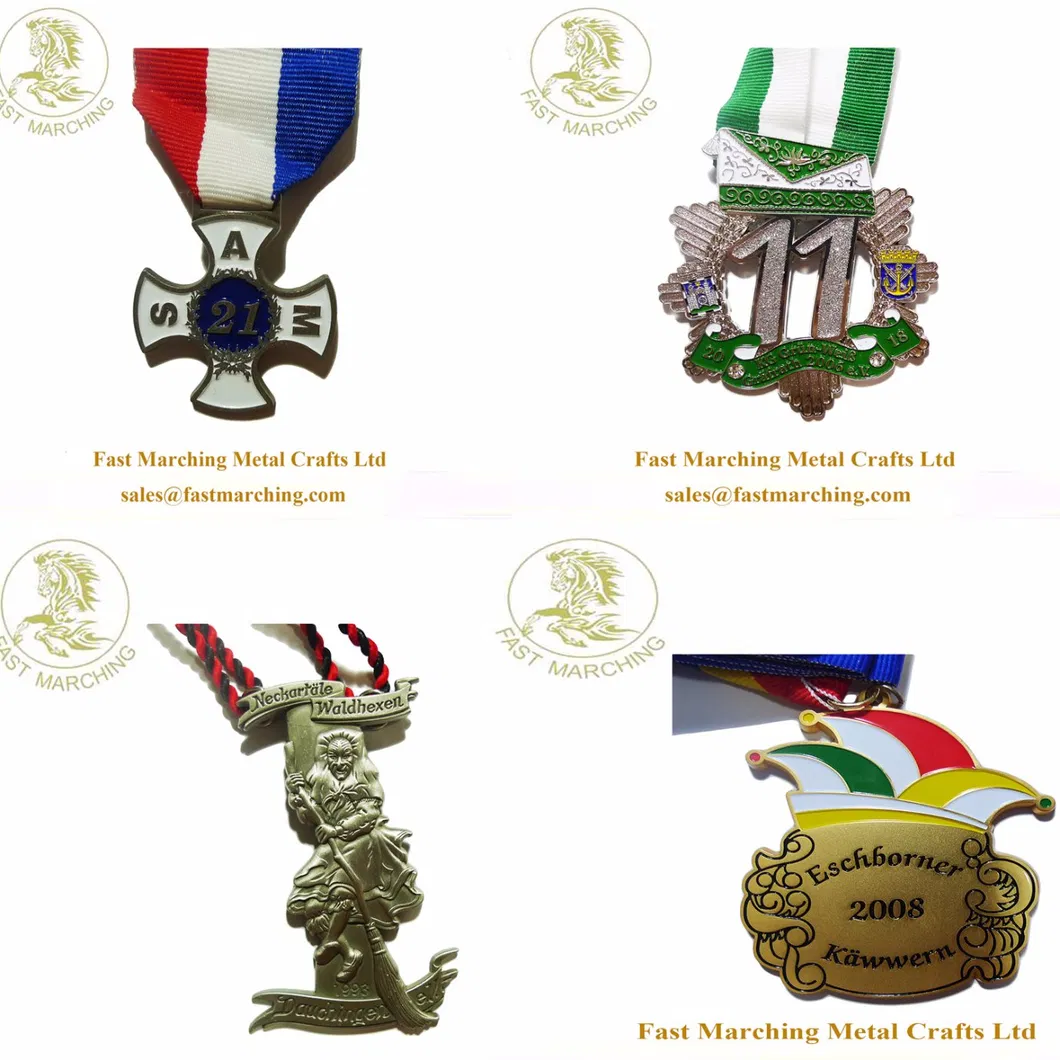 Custom Order Funny 3D Medal Trophy Cup Hard Medallion Necklace