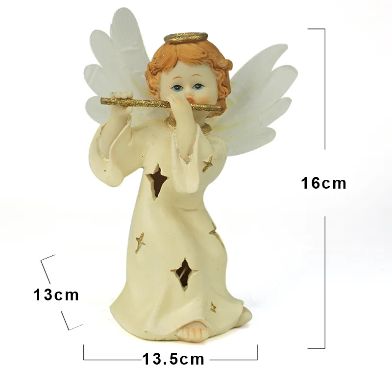 Custom Resin Flute-Playing Angel Figurine