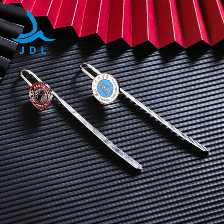 Custom Zinc Alloy Fashion Office Accessories Note Metal Bookmark for Promotional Gift