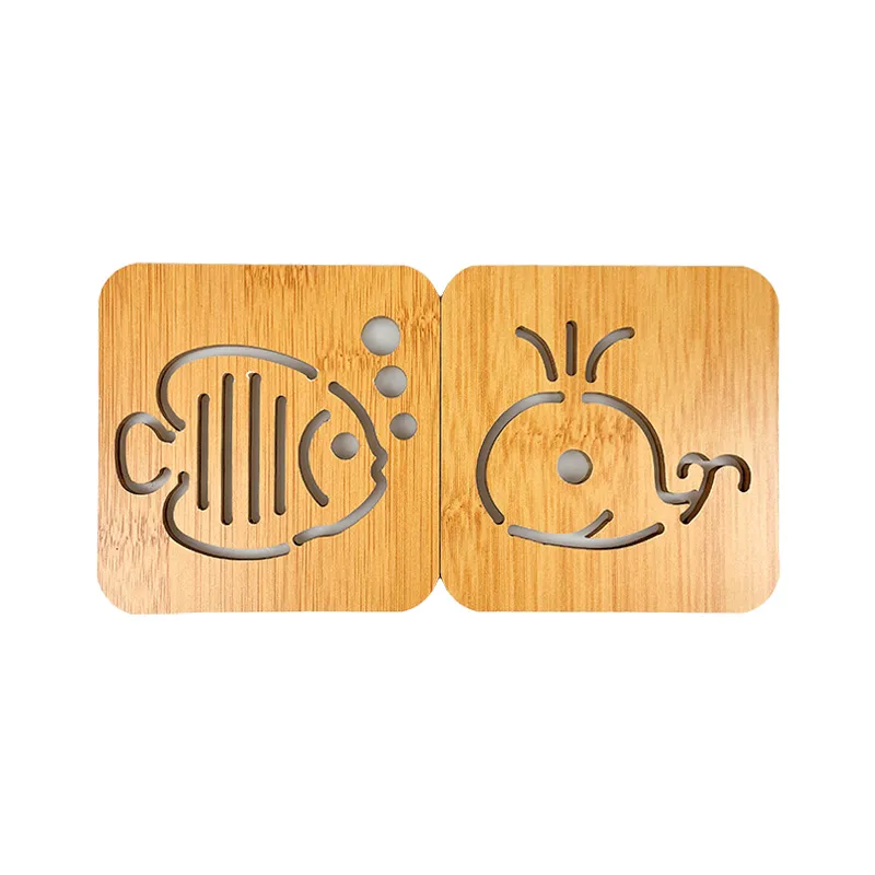 Customize Recyclable Round Coasters Wood MDF Costers for Drinks