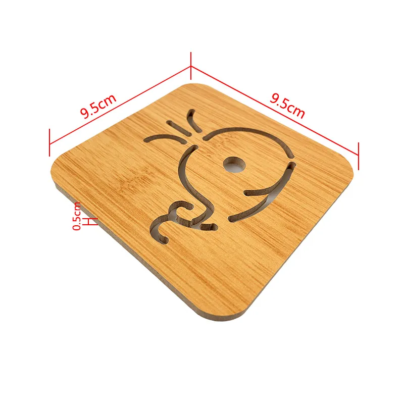 Customize Recyclable Round Coasters Wood MDF Costers for Drinks