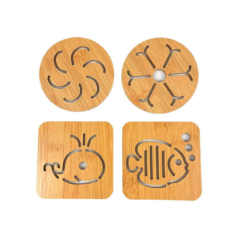Customize Recyclable Round Coasters Wood MDF Costers for Drinks