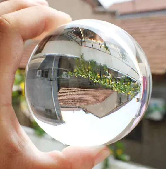 Customized Clear 3D Laser Engraved Crystal Ball