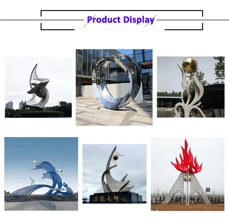 Customized Creative Metal Stainless Steel City Landscape Sculpture