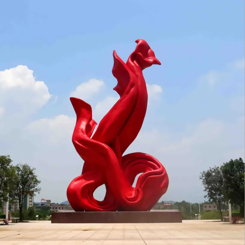 Customized Creative Metal Stainless Steel City Landscape Sculpture
